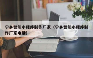 资阳宁乡智能小程序制作厂家（宁乡智能小程序制作厂家电话）
